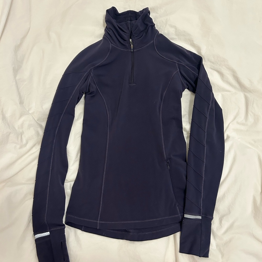 Lululemon eggplant purple running top size 2